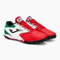 Herren Joma Cancha TF Fußballschuhe rot/weiß/grün 4