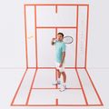 Herren Joma Challenge Tennisshirt türkis 4