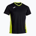Herren-Tennisshirt Joma Court schwarz/grün 2