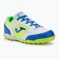 Fußballschuhe Kinder Joma Top Flex TF white/royal blue