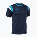 Herren-Tennisshirt Joma Terra dark navy/turquoise fluor 3