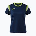 Tennisshirt Damen Joma Terra dark navy/lime