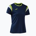 Tennisshirt Damen Joma Terra dark navy/lime 3