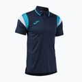 Herren-Tennisshirt Joma Terra Polo dark navy/turquoise fluor 3