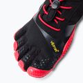 Herren Vibram Fivefingers KSO Evo Schuhe schwarz und rot 18M0701 7