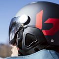 Skihelm Bollé Might Visor Titanium rot matt/braun gun 7