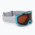 Skibrille Kinder Bollé Rocket blue& white matte/ rosy bronze