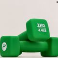 Pure2Improve grün 2kg Neopren Hanteln P2I201400 6