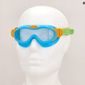 Speedo Sea Squad Kinderschwimmmaske Jr azurblau/fluo grün/fluo orange/klar 7