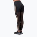 Training-Leggings Damen NEBBIA Gold Mesh schwarz 82911 2