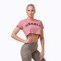 Damen Trainingsoberteil NEBBIA Loose Fit & Sporty Crop Top rosa 58371
