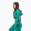 Damen Hoodie Sweatshirt NEBBIA Crop Hoodie Iconic green 4