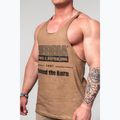 Trainings Tank Top Herren NEBBIA Washed-Off Stringer Max Out light brown 4