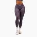 Damen-Trainingsleggings NEBBIA Flow Seamless Maximum Push-Up dark grey