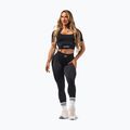 Damen-Trainingsleggings NEBBIA Flow Seamless Push Up Black 2