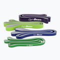 Widerstandsband-Set GymBeam DuoBand 4 pack black/lime/navy/green