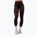 Damen Trainingsleggings NEBBIA Power dunkelbraun
