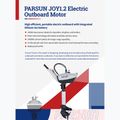 Elektromotor Parsun Joy 1.2 S with battery white 2