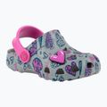 Coqui Little Frog mid.grey/fuchsia love/amulet Kindersandalen 8