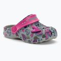 Coqui Little Frog mid.grey/fuchsia love/amulet Kindersandalen