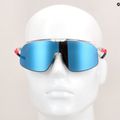 Julbo Dencity Spectron 3 glänzend Kristall/fluoreszierend rosa/blau Fahrradbrille 10