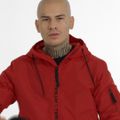 Herren Pitbull West Coast Overpark Kapuzenjacke rot 11
