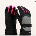Reusch Flash Gore-Tex Kinder-Skihandschuhe schwarz/schwarz melange/pink glo 7