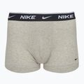 Herren Boxershorts Nike Everyday Cotton Stretch Trunk 3 Paar weiß/grau heather/schwarz 3