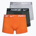 Herren Nike Dri-Fit Essential Micro Trunk Boxershorts 3 Paar grau/hell/orange