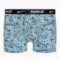 Boxershorts Herren Nike Everyday Cotton Stretch Trunk 3 Paar aquarius blue lg print/grey/uni red 2