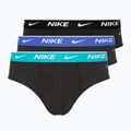 Nike Everyday Cotton Stretch Brief für Männer 3 Paar schwarz/ast/arry navy