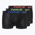 Nike Dri-Fit Essential Herren Boxershorts 3 Paar schwarz/hot punch/hyper royal