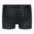 Nike Dri-Fit Essential Herren Boxershorts 3 Paar Swoosh Life Print/uni rot/schwarz 9