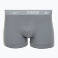 Herren Boxershorts Nike Everyday Cotton Stretch Trunk 3 Paar schwarz/iron game/cool grey Hochglanz texturiert wb 2