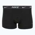 Herren Boxershorts Nike Everyday Cotton Stretch Trunk 3 Paar schwarz/iron game/cool grey Hochglanz texturiert wb 4