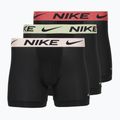 Herren Nike Dri-Fit Essential Micro Boxer Brief 3 Paar blk gewaschene Koralle/Olive Aura/Arbtrakt blauer Rand wb