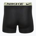 Herren Nike Dri-Fit Essential Micro Boxer Brief 3 Paar blk gewaschene Koralle/Olive Aura/Arbtrakt blauer Rand wb 5