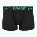 Herren Boxershorts Nike Dri-Fit Essential Micro Trunk 3 Paar schwarzer grüner Schock/wildviolett/schwarzer Text wb 4