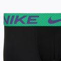Herren Boxershorts Nike Dri-Fit Essential Micro Trunk 3 Paar schwarzer grüner Schock/wildviolett/schwarzer Text wb 6