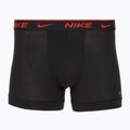 Herren Boxershorts Nike Everyday Cotton Stretch Trunk 3 Paar schwarz lig crim/des och/deep night Logo-Bund 3