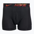 Herren Boxershorts Nike Dri-Fit Essential Micro Boxer Brief 3 Paar university rot/schwarz/schwarz metallic grdient wb 4