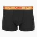 Herren Nike Everyday Cotton Stretch Trunk Boxershorts 3 Paar blk/university rot/weizen gold/schwarz hochglanz wb 2