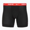 Herren Nike Everyday Cotton Stretch Boxershorts 3 Paar schwarz light crimsn/desrt ocker/schwarzer Bund 3