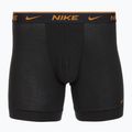 Herren Nike Everyday Cotton Stretch Boxershorts 3 Paar schwarz light crimsn/desrt ocker/schwarzer Bund 4