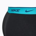 Herren Boxershorts Nike Everyday Cotton Stretch Trunk 3 Paar schwarz hellblau/staubiger Kaktus/schwarzer Bund 3