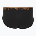 Nike Everyday Cotton Stretch Brief für Männer 3 Paar schwarzes helles Karminrot/Wüstenocker/Schwarz wb 5