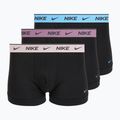 Herrenboxershorts Nike Cotton Stretch Trunk 3 pack charcoal heather