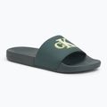 Herren Calvin Klein YM0YM01281 Jelly Mono PU Seaside Aqua/Weiß Flip-Flops