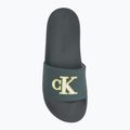 Herren Calvin Klein YM0YM01281 Jelly Mono PU Seaside Aqua/Weiß Flip-Flops 5