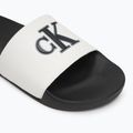 Calvin Klein Herren Flip-Flops YM0YM01281 Jelly Mono PU Bright White/Black 7